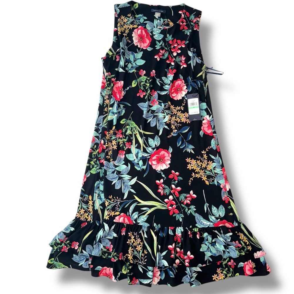 NWT Tommy Hilfiger Midi Fit and Flare Dress Modest Teacher Office Size 8